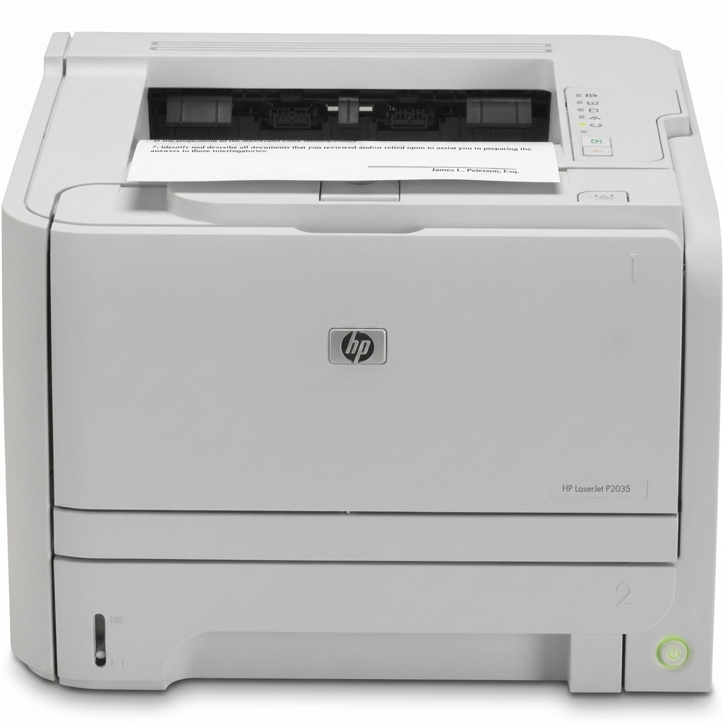 پرینتر اچ پی تک رنگ تک کاره با چاپ لیزری مدل LaserJet P2035، سایز چاپ A4