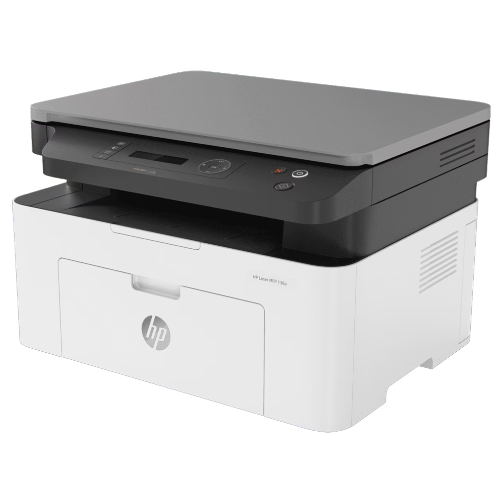 پرینتر لیزری 3 کاره اچپی مدل Laser MFP 136w با قابلیت پرینت، اسکن و کپی، مجهز به اتصال Wi-Fi و USB پرینتر لیزری 3 کاره اچپی مدل Laser MFP 136w با قابلیت پرینت، اسکن و کپی، مجهز به اتصال Wi-Fi و USB