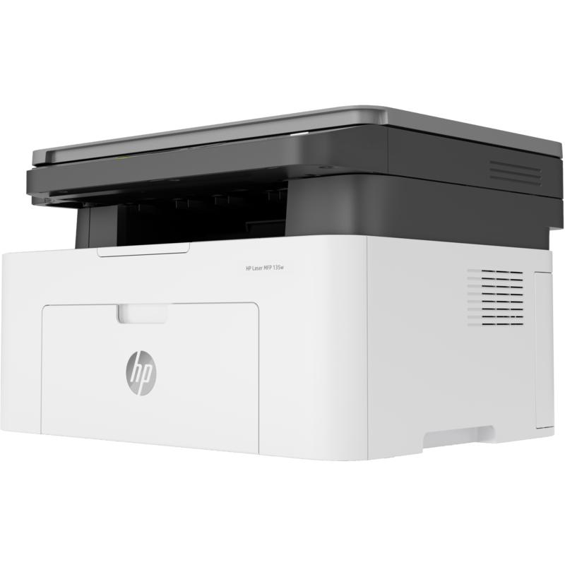 پرینتر اچ پی تک رنگ سه کاره با چاپ لیزری مدل Laser MFP 135w، سایز چاپ A4، قابلیت اتصال به شبکه بیسیم، سازگار با سیستم عامل ویندوز 7 و یا بالاتر پرینتر اچ پی تک رنگ سه کاره با چاپ لیزری مدل Laser MFP 135w، سایز چاپ A4، قابلیت اتصال به شبکه بیسیم، سازگار با سیستم عامل ویندوز 7 و یا بالاتر